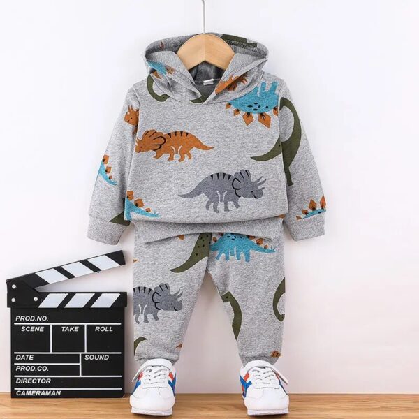 Conjunto de Dinosaurios Gris